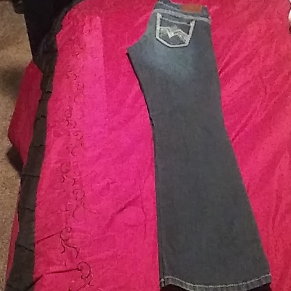 Maurice's Medium dark wash straight leg Jean